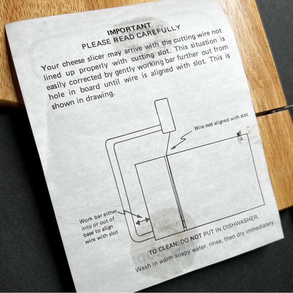 NOS Prodyne 17”Cheese Slicer Charcuterie Board Stainless Steel Cutting Arm Wire - Picture 10 of 10